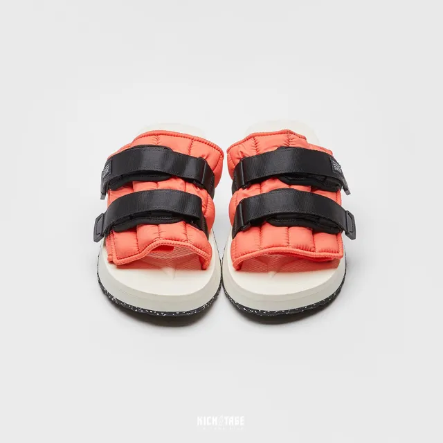 【SUICOKE】MOTO-PUFFab - Red/ivory 紅象牙白 魔鬼氈 鋸齒 拖鞋 SK23056PFABRI