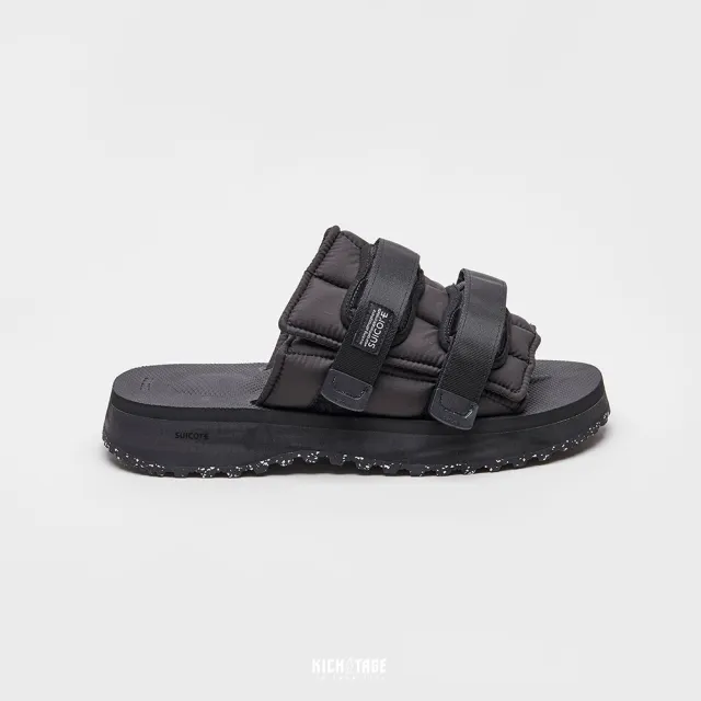 【SUICOKE】MOTO-PUFFab - Black 黑色 魔鬼氈 鋸齒 拖鞋 SK23056PFABBK