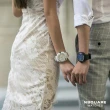 【NSQUARE】NSQUARE Sweetie Quartz Watch甜美系列 愛時 三層指針超大錶面石英錶(極地白 G0369-N19.8)