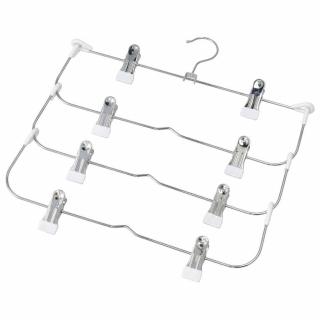 【NITORI 宜得利家居】防滑衣架 裙褲用衣架 LM01 WH(防滑衣架 衣架 裙褲用 LM01)