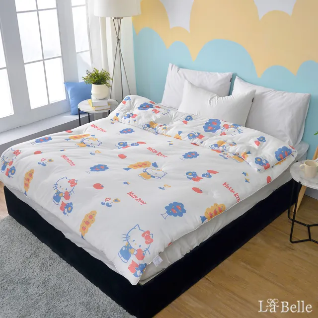 【La Belle】Sanrio三麗鷗正版授權 海島針織棉抗菌可水洗暖暖被150*195cm(多款任選)