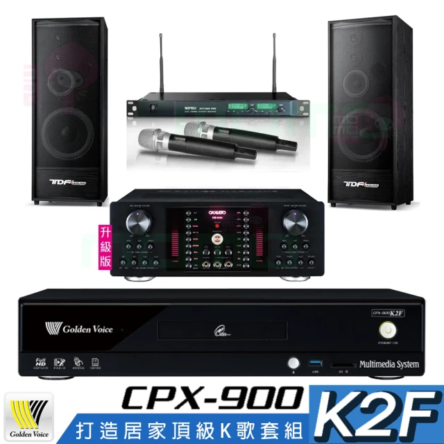 金嗓 CPX-900 K2F+OKAUDIO DB-9AN+ACT-869PRO+TDF K-124(4TB點歌機+擴大機+無線麥克風+喇叭)