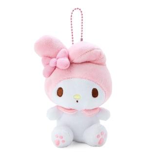 【SANRIO 三麗鷗】經典坐姿造型絨毛玩偶吊飾 美樂蒂