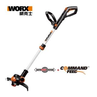 【WORX 威克士】20V 30CM 鋰電打草機/割草機 德國領先技術 雙電池(WG163E.3)