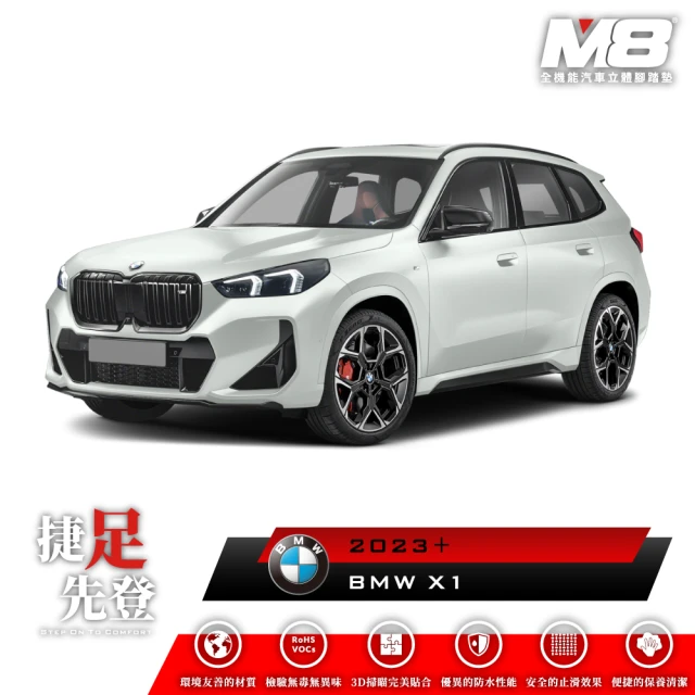 M8M8 全機能汽車立體腳踏墊(BMW X1 U11 2023+)