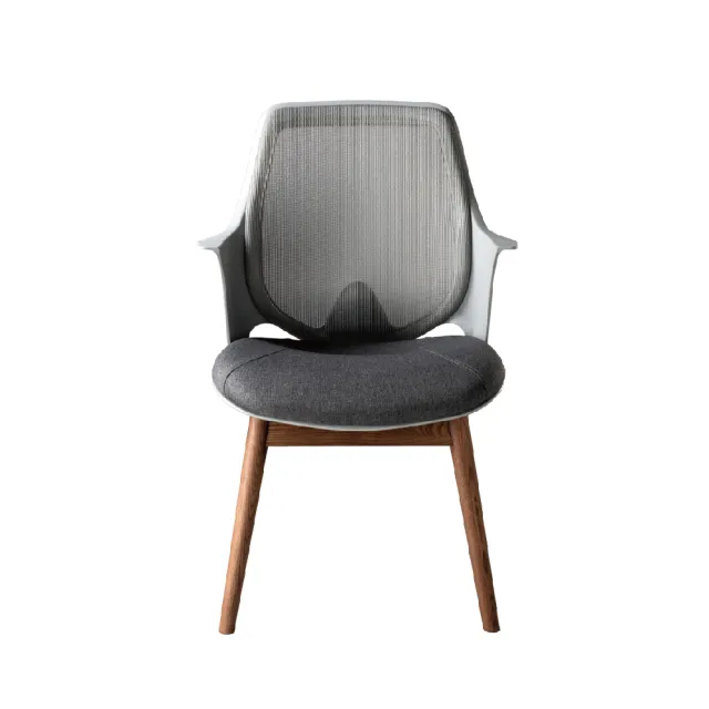 【舒樂活 4Health】CO Chair胡桃木色梣木腳 — 協作空間辦公椅(休閒椅 單椅 腰靠 健康 人體工學 居家)