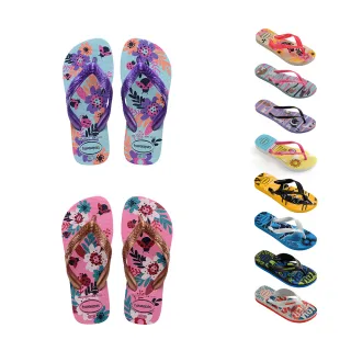 【havaianas 哈瓦仕】拖鞋 童鞋 夾腳拖 寬帶 狗狗 貓咪 花卉 共10款(哈瓦士)