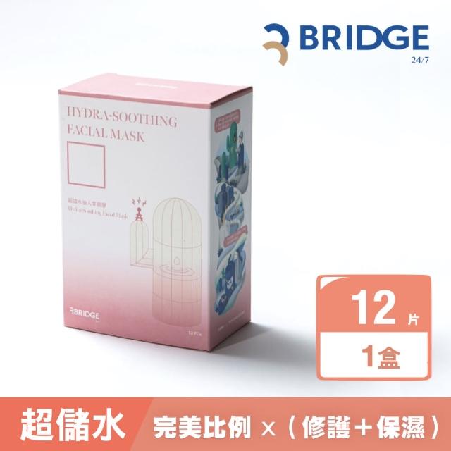 【BRIDGE 24/7 橋膚科】超儲水仙人掌面膜12片入/亞洲女版尺寸(保濕面膜)