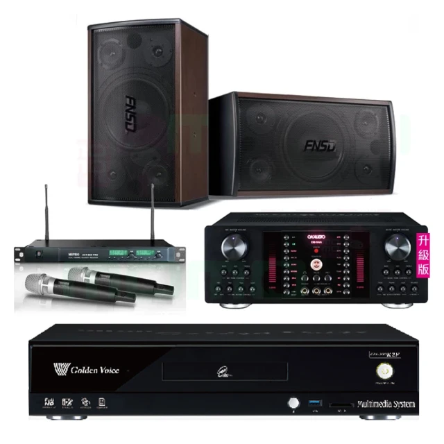 金嗓 CPX-900 K2F+OKAUDIO DB-9AN+ACT-869PRO+SD-305(4TB點歌機+擴大機+無線麥克風+喇叭)