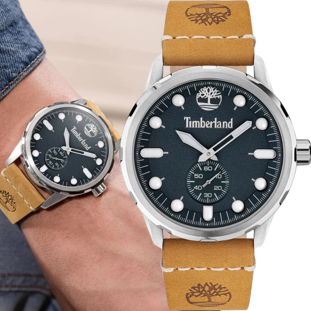 TimberlandTimberland 天柏嵐 ADIRONDACK系列 都會玩色棕色皮帶時尚腕錶(TDWGA0028501)