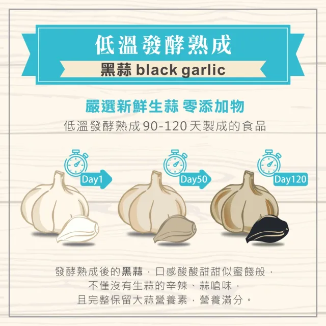 【黑蒜食光】台灣黑蒜頭剝瓣黑蒜米2包組(無任何添加物養生天然好物)