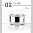 【ZEBRA 斑馬牌】304不鏽鋼6F14調理鍋 14cm 1.0L(平蓋可堆疊 多功能鍋)