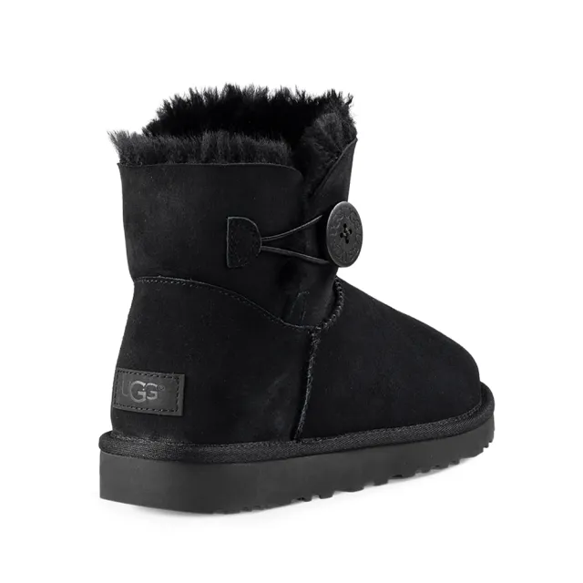 UGG】女鞋/女靴/靴子/雪靴/Mini Bailey Button II(黑色-UG1016422BLK