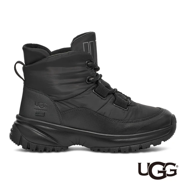 UGG 女鞋/靴子/女靴/雪靴/Yose Puffer Lace(黑色-UG1143844BLK)