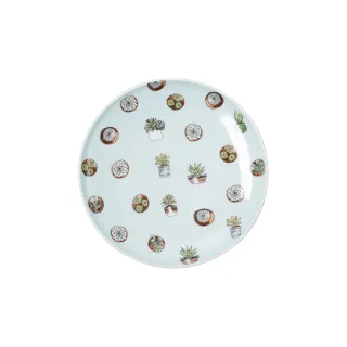 【Royal Porcelain】CACTUS PARK/圓盤/21cm(泰國皇室御用品牌)