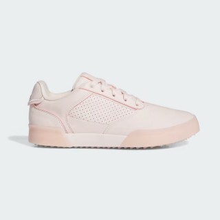 【adidas 愛迪達】RETROCROSS SPIKELESS高爾夫球鞋(GW2140 女款高爾夫球鞋 淺粉色)