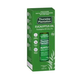 【ThursdayPlantation 星期四農莊】澳洲尤加利精油100ml(澳洲精油 尤加利 100%純精油 澳洲原裝進口)