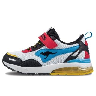 【KangaROOS】美國袋鼠鞋 童鞋 RIDER 防潑水慢跑鞋 白(KK32378)