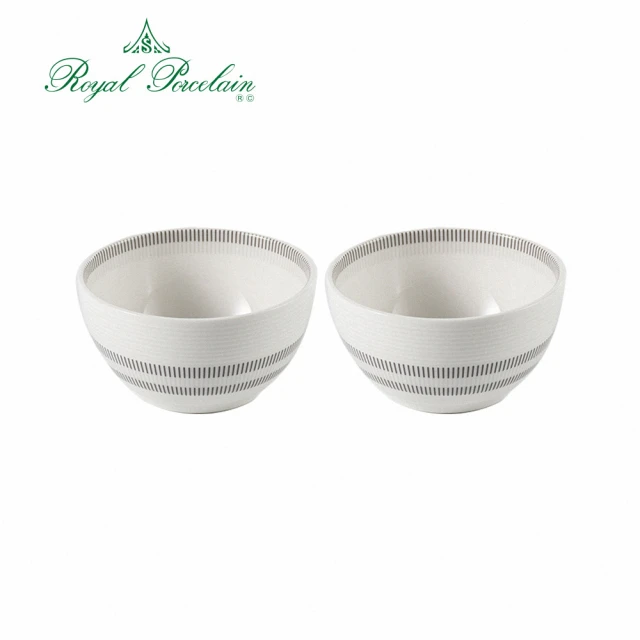 【Royal Porcelain泰國皇家專業瓷器】BP線條 15cm圓碗2入組(泰國皇室御用品牌)