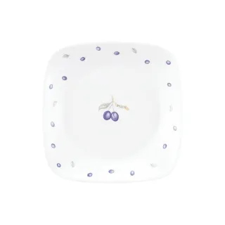 【CorelleBrands 康寧餐具】紫梅方形6吋分隔盤(2206)
