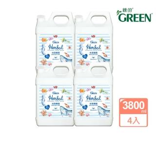 【Green 綠的】植物抗菌潔手慕斯加侖桶-水族樂園3800mlX4桶(洗手慕斯)