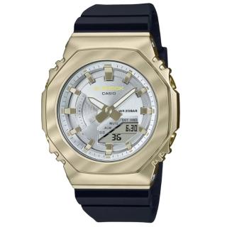 【CASIO 卡西歐】G-SHOCK 優雅精緻極簡 淺金黃色 八角形錶殼 GM-S2100BC-1A 40.5mm