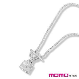 【Hermes 愛馬仕】純銀項鍊(凱莉包 Amulettes Kelly pendant)