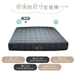 【藤原傢俬】黑豆腐3D全透氣硬式獨立筒床墊雙人加大(6尺)