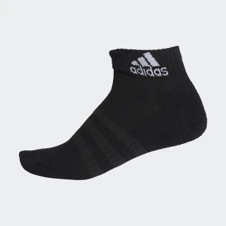 【adidas 愛迪達】腳踝襪 3雙入(男/女 訓練襪 黑DZ9368/白DZ9367)