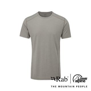 【RAB】Syncrino Base Tee 羊毛混紡排汗衣 男款 石灰 #QBL30