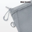 【MUJI 無印良品】聚酯纖維雙拉鍊袋M.灰.約13.5x19cm