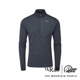 【RAB】Syncrino Light Pull-On 輕量保暖羊毛半拉鍊長袖排汗衣 男款 鯨魚灰 #QFF19