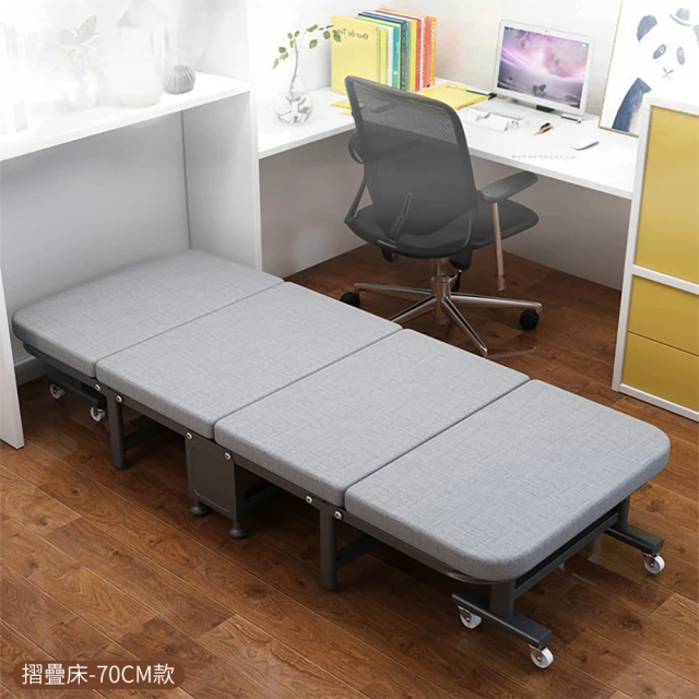 KOLKO 高碳鋼折疊行軍床躺椅 - 附加深灰床墊款(快速收