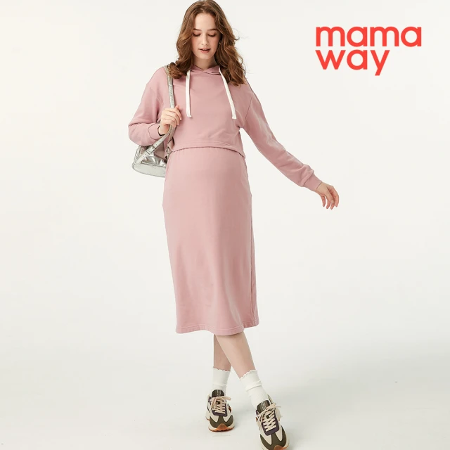mamaway 媽媽餵 質感柔軟中高領孕哺針織衫折扣推薦