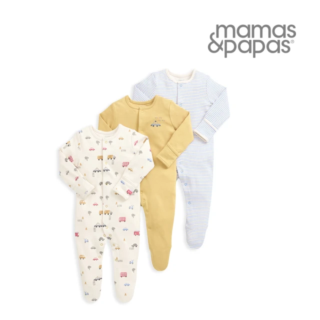 Mamas & Papas 穿梭市中心-連身衣3件組(4種尺