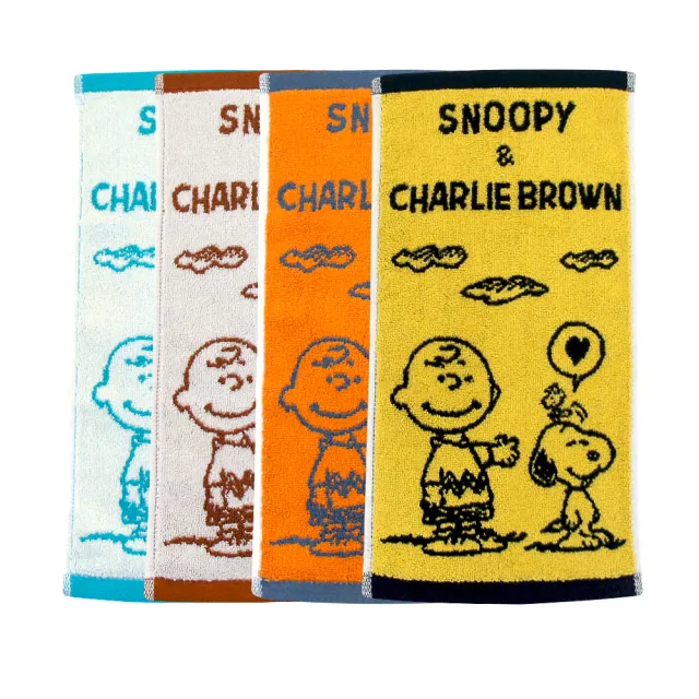 【SNOOPY 史努比】4條-史努比☆Snoopy純棉雙色緹花童巾(100%純棉/台灣製造/MIT微笑標章認證)
