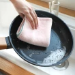 【茉家】三條裝雙面雙色強力吸水加厚款洗碗抹布(1組)