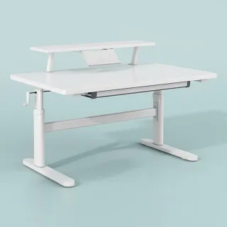 【HappyLife】學習升降書桌 含收納書架 100公分 Y11500(電腦桌 桌子 辦公桌 學習桌 升降桌 兒童書桌)