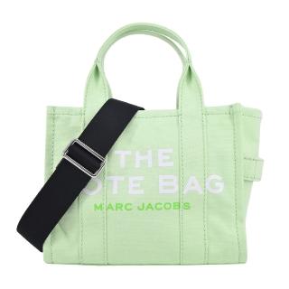 【MARC JACOBS 馬克賈伯】Mini TOTE 字母印花帆布兩用托特包(迷你/葉綠)