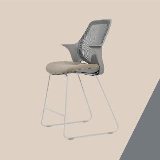 【舒樂活 4Health】CO Chair雪橇高腳｜協作空間辦公椅(休閒椅 單椅 吧臺椅 腰靠 健康 人體工學 居家)
