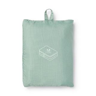 【MUJI 無印良品】聚酯纖維可折收納袋/雙層M.綠.約26x40x10cm