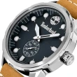 【Timberland】天柏嵐 ADIRONDACK系列 都會玩色棕色皮帶時尚腕錶(TDWGA0028501)