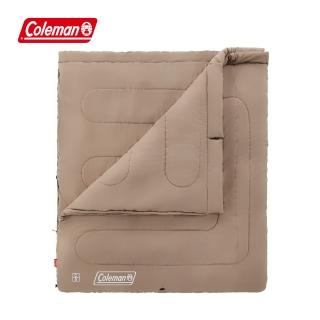 【Coleman】2 IN 1 家庭睡袋 / C5 灰咖啡 / CM-85659(睡袋 露營睡袋 雙人睡袋)