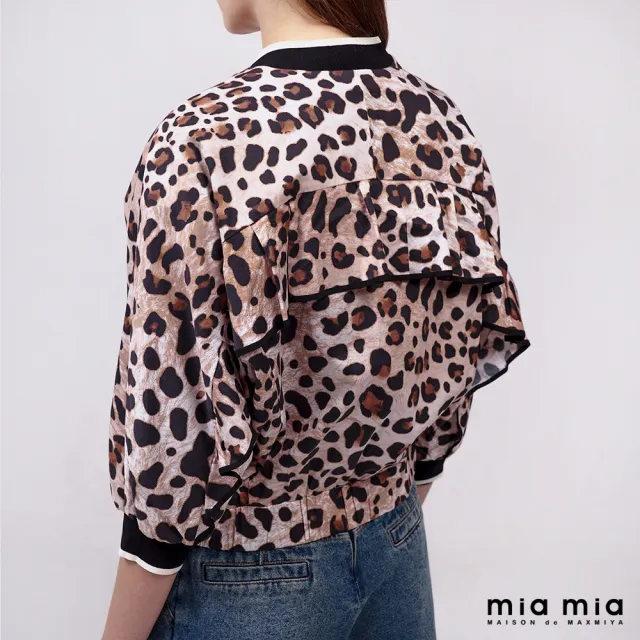 【mia mia】豹紋連袖外套