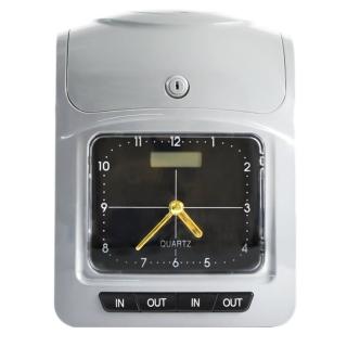 【UFOTEC】U12 四欄位點矩陣雙色指針款微電腦打卡鐘(附2入色帶+20張卡片)