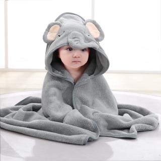 【Vanibaby】連帽嬰兒浴巾(動物造型 吸水珊瑚絨)