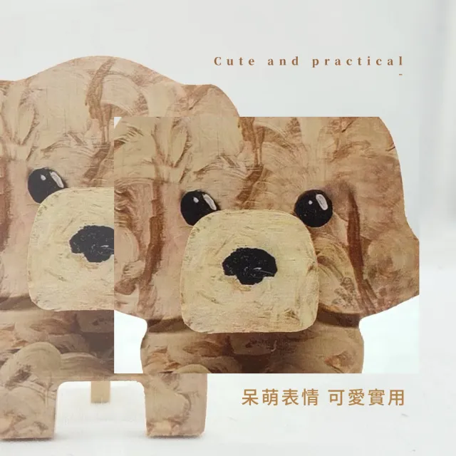 【木工藝品】創意松木製動物眼鏡架(置物架 飾品掛架 擺件 桌面擺飾 收納架 展示架 貴賓狗 狗狗造型 禮物)