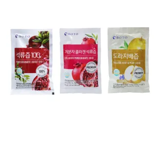 【BOTO】韓國原裝紅石榴汁80ml/膠原蛋白飲70ml/水黎汁90ml(任選50入)