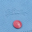 【LONGCHAMP】刺繡紀念款短把折疊水餃包(大/湖水藍)