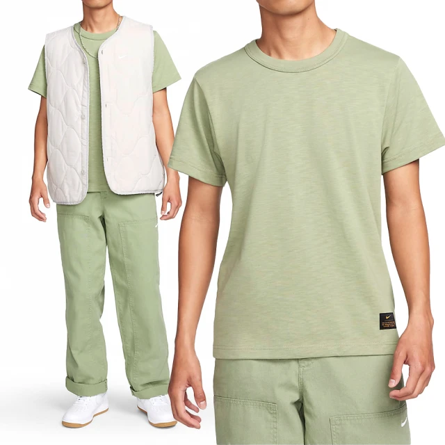 NIKE 耐吉NIKE 耐吉 AS M NL SS Knit Top 男款 綠色 舒適 運動 休閒 短袖 上衣 FN2646-386
